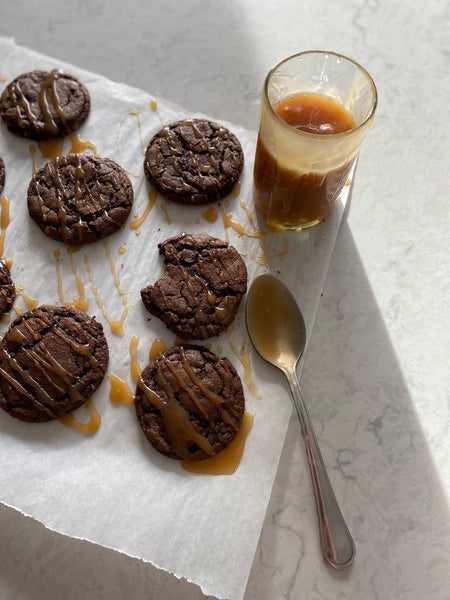The Heartbake: Salted Caramel Chocolate Cookies